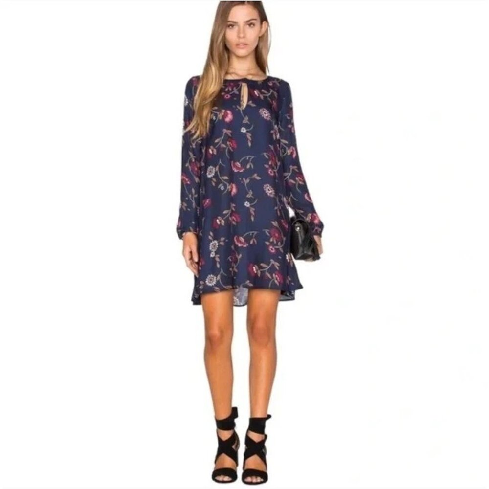 Cupcakes and Cashmere Floral Navy Mini Dress
